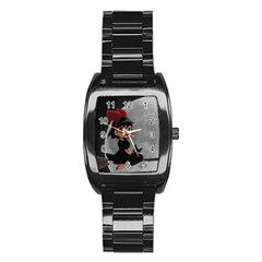 Kiki4nab16 Stainless Steel Barrel Watch