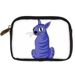 Blue Cat Digital Camera Cases by Valentinaart