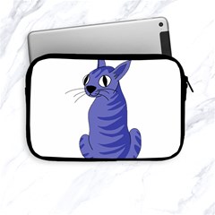 Blue Cat Apple Ipad Mini Zipper Cases by Valentinaart