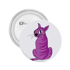 Purple Cat 2 25  Buttons by Valentinaart