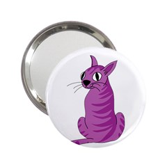 Purple Cat 2 25  Handbag Mirrors by Valentinaart