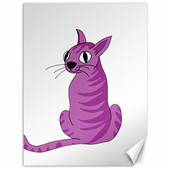 Purple Cat Canvas 36  X 48   by Valentinaart