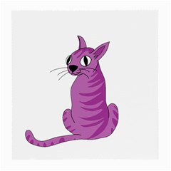 Purple Cat Medium Glasses Cloth by Valentinaart