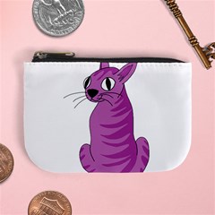 Purple Cat Mini Coin Purses by Valentinaart