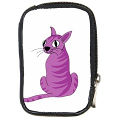 Purple Cat Compact Camera Cases by Valentinaart