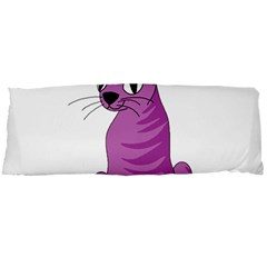 Purple Cat Body Pillow Case Dakimakura (two Sides) by Valentinaart