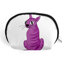 Purple Cat Accessory Pouches (medium)  by Valentinaart