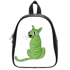 Green Cat School Bags (small) 