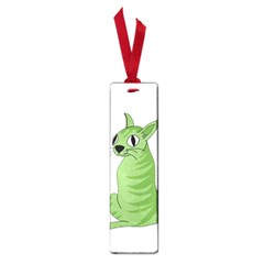 Green Cat Small Book Marks by Valentinaart