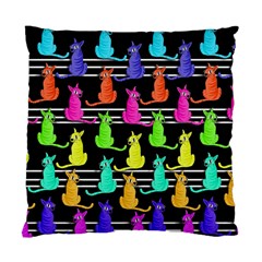 Colorful Cats Pattern Standard Cushion Case (two Sides) by Valentinaart