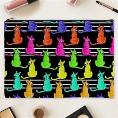 Colorful Cats Pattern Cosmetic Bag (xxxl)  by Valentinaart