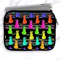 Colorful Cats Pattern Apple Ipad 2/3/4 Zipper Cases by Valentinaart