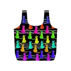 Colorful Cats Pattern Full Print Recycle Bags (s)  by Valentinaart