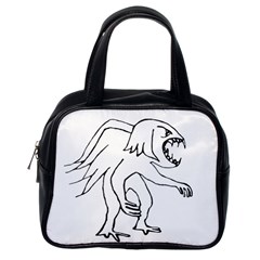 Monster Bird Drawing Classic Handbags (one Side) by dflcprints