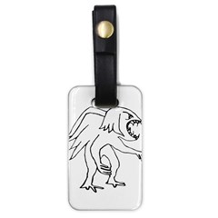 Monster Bird Drawing Luggage Tags (one Side)  by dflcprints