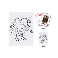 Monster Bird Drawing Playing Cards (mini)  by dflcprints