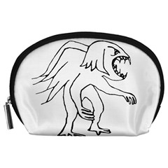 Monster Bird Drawing Accessory Pouches (large)  by dflcprints