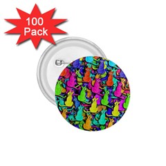 Colorful Cats 1 75  Buttons (100 Pack)  by Valentinaart