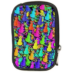 Colorful Cats Compact Camera Cases by Valentinaart