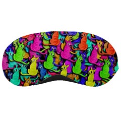 Colorful Cats Sleeping Masks by Valentinaart