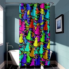 Colorful Cats Shower Curtain 36  X 72  (stall)  by Valentinaart