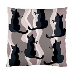 Elegant Cats Standard Cushion Case (two Sides) by Valentinaart