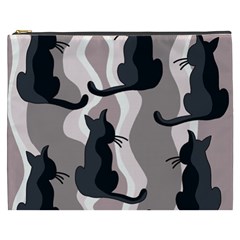 Elegant Cats Cosmetic Bag (xxxl)  by Valentinaart