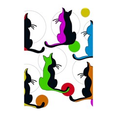 Colorful Abstract Cats Shower Curtain 48  X 72  (small)  by Valentinaart