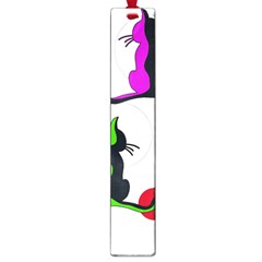 Colorful Abstract Cats Large Book Marks by Valentinaart