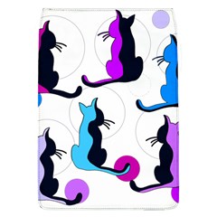 Purple Abstract Cats Flap Covers (l)  by Valentinaart