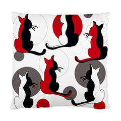 Elegant Abstract Cats  Standard Cushion Case (one Side) by Valentinaart