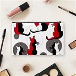 Elegant abstract cats  Cosmetic Bag (Medium)  Back