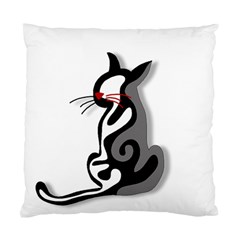 Elegant Abstract Cat  Standard Cushion Case (one Side) by Valentinaart