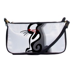 Elegant Abstract Cat  Shoulder Clutch Bags by Valentinaart