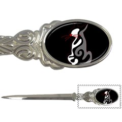 Gray elegant cat Letter Openers