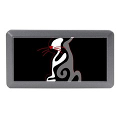 Gray elegant cat Memory Card Reader (Mini)