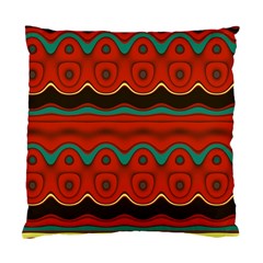 Orange Black And Blue Pattern Standard Cushion Case (one Side) by digitaldivadesigns