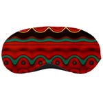 Orange Black and Blue Pattern Sleeping Masks Front