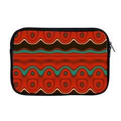 Orange Black And Blue Pattern Apple Macbook Pro 17  Zipper Case