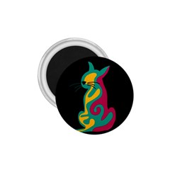 Colorful Abstract Cat  1 75  Magnets by Valentinaart