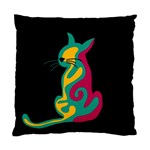 Colorful abstract cat  Standard Cushion Case (One Side) Front