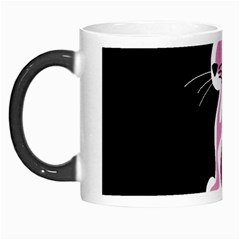 Pink Abstract Cat Morph Mugs by Valentinaart