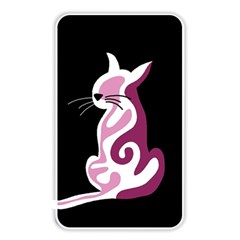 Pink Abstract Cat Memory Card Reader by Valentinaart