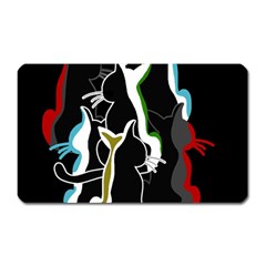 Street Cats Magnet (rectangular) by Valentinaart