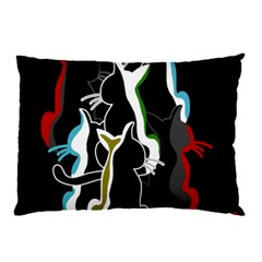 Street Cats Pillow Case by Valentinaart