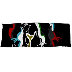 Street Cats Body Pillow Case (dakimakura) by Valentinaart