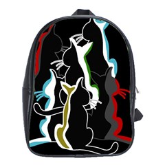 Street Cats School Bags (xl)  by Valentinaart