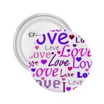 Love pattern 2.25  Buttons Front