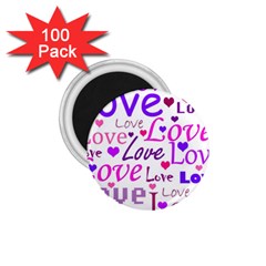 Love Pattern 1 75  Magnets (100 Pack)  by Valentinaart