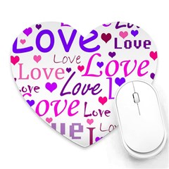 Love Pattern Heart Mousepads by Valentinaart